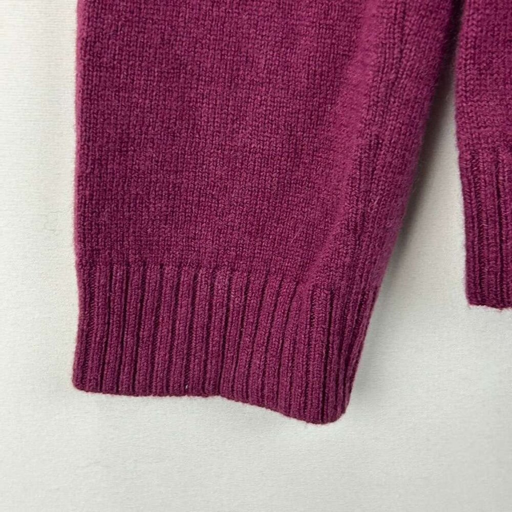 LL Bean Women’s XS 100% Cashmere Light Plum Crew Neck Sweater Long Sleeves - Picture 13 of 13
